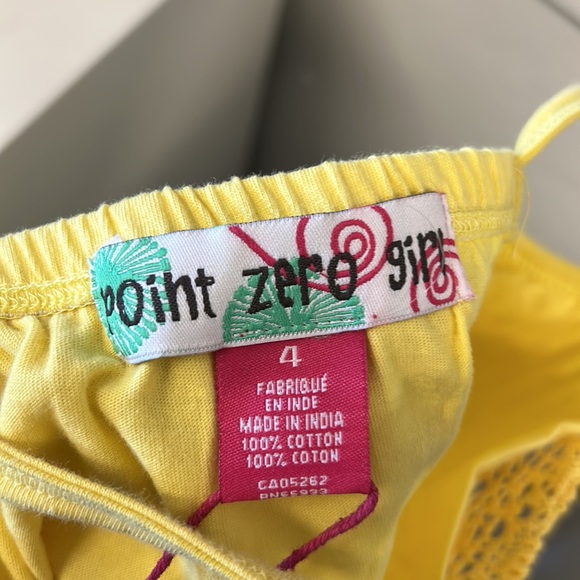 NWT Swim Coverup from Point Zero Girl/ Yellow - Picture 3 of 4